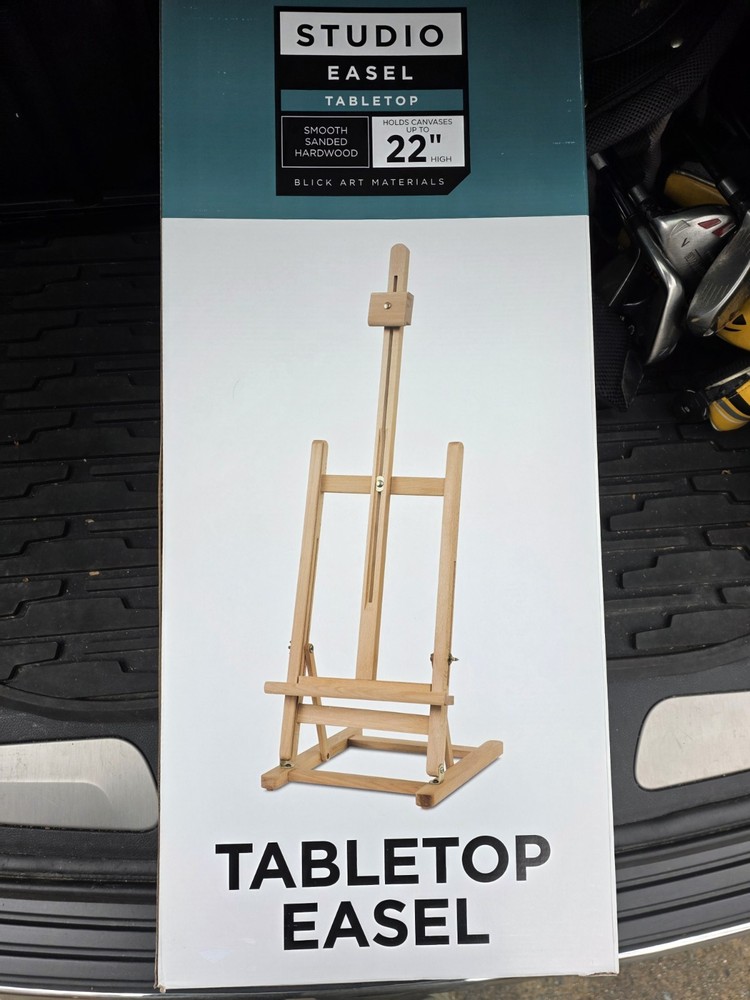 Blick Smooth Sanded Wooden Tabletop Studio Easel 22″ Canvas New NIB