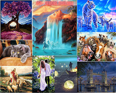 DIY Oil Painting Kit 40x50cm Paint by Numbers Canvas 300+ Designs for Adults