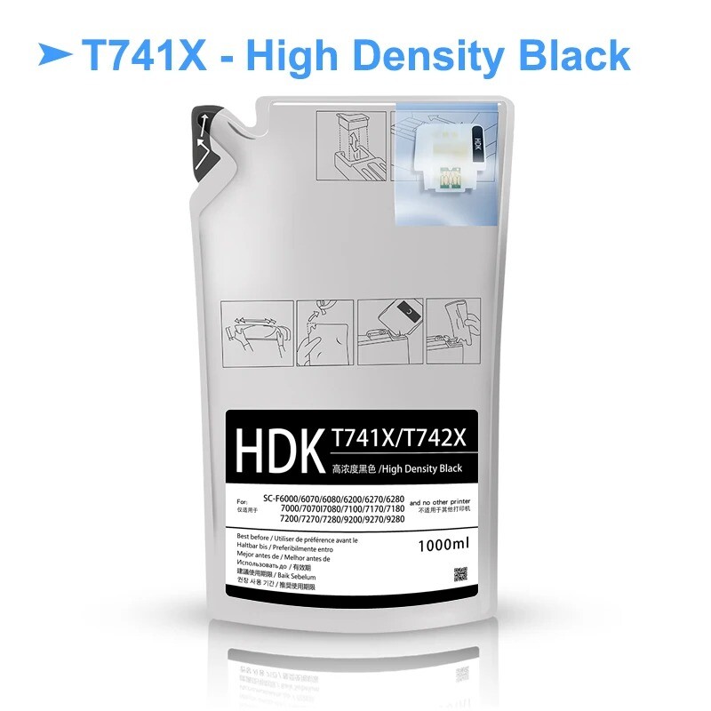 4 Bags Dye Sublimation Ink For Epson SC F6000 F6070 F6200 F6270 F7000 F7200