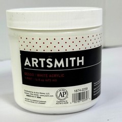 Lot New & Used Acrylic Paint – ArtSmith Gesso – DecoArt Ready-To-Pour