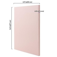 5 PCS A4 Rubber Carving Blocks, 8.3 x 11.8 Inch Large Stamp 8.3×11.8 Inch Pink