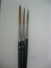 Sign writing Liner Brush,extra long hair,chisel edged Sabeline 3 sizes to choose