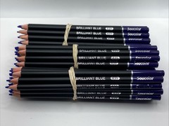 035 BRILLIANT BLUE (60 Count) – Soucolor Colored Pencils – 4.0 mm Soft Core