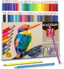 KALOUR 72 Count Colored Pencils for Adult 1 (Pack of 72), Multicolor