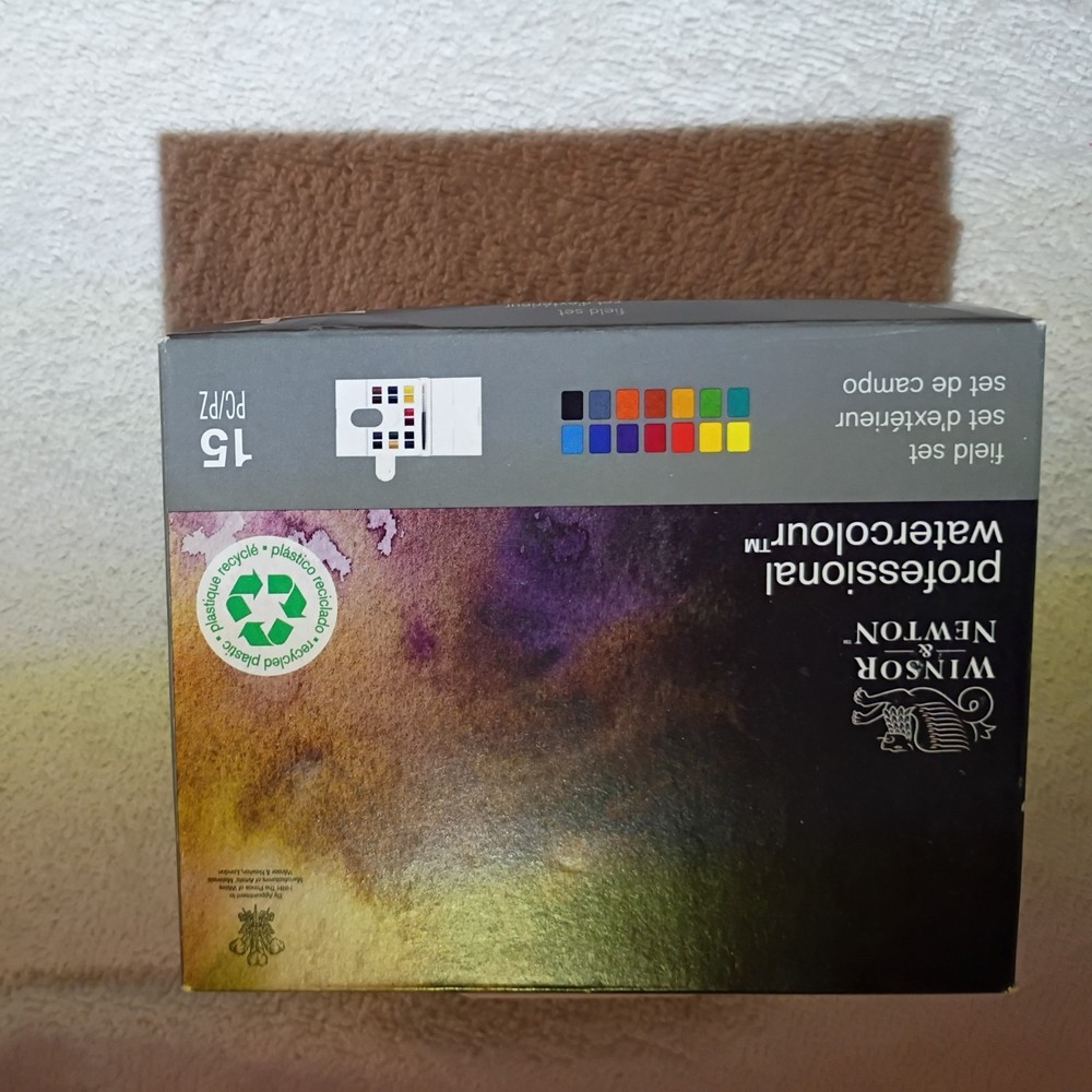 Winsor & Newton Professional Watercolor Field Set, 15pc NEW SEALED FREE SHIP!
