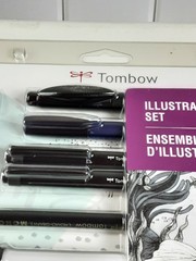 NEW Tombow Illustration Set 9 Piece Pen & Inks ABT Pro Alcohol Marker Mono Penci
