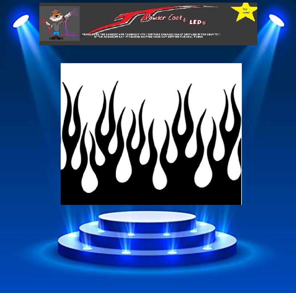 OLD SCHOOL Flame Stencil Large Template Airbrush Paint #325