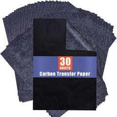Carbon Paper for Tracing Graphite Transfer-Paper – 30 Pcs Black Graphite Paper