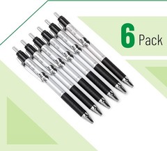 Mr. Pen No Bleed Pens, Bible Pens, Fine Tip, Black, Pack of 6