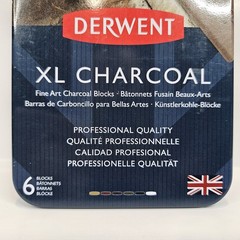 Derwent XL Charcoal Set of 6 Colors Professional Quality FIne Art Tin New Sealed