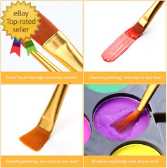 Acrylic Paint Brush Set 1 Packs / 10 Pcs Watercolor Brushes Painting Brush Nylon