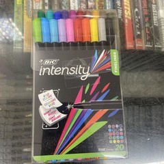 BIC Color Collection by Intensity Fineliner Pen, Assorted Colors, 20 Count