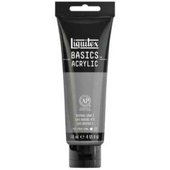NEW ⭐️ Liquitex BASICS Acrylic Paint Neutral Gray Grey Permanent 4oz – 1046-599