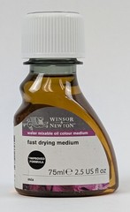 Winsor & Newton Water Mixable Oil Fast Drying Medium 2.5 oz Set of 2