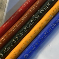 Set of 5, France Pastel Pencil Conte A Paris 1355 Pencils