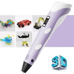 3D Printing Pen Set 3D Drawing Pen with Led Display 12 Color Filament Kid Gift