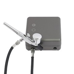 Gray Airbrushing Tool Kit High Pressure Air Brush Tools With Air Compressor