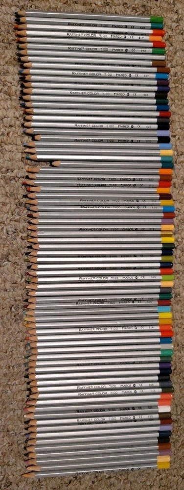 72 Raffine Color 7100 Marco Colored Pencils Professional Art Portraits Drawing