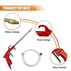 Car Air Engine Cleaning Spray Gun, High Pressure Air Nozzle Blow Gun with 4Ft Ho
