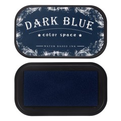 Navy Blue Large Ink Pads for Stamps, Fingerprint, Scrapbooking, 3.8 x 2.1 Inch