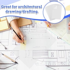 11×17 Translucent Vellum Paper Sheets 100 Sheets 60 GSM Vintage Tracing Paper