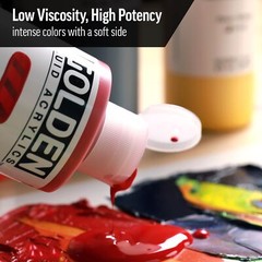 Titanium White Fluid Acrylic Paint 8 Fl Oz Versatile Semi Opaque Vegan