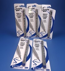5 Micro Tip Brush Pen Blue Marker Archival Ink Calligraphy ( FREE SHIPPING NEW