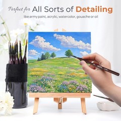 High-Quality Mini Fine Tip Detail Brushes – 15 Piece Set for Precision Painting