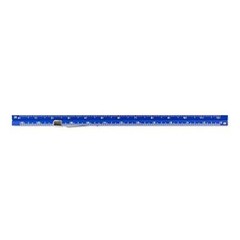 Alumicolor Aluminum Engineer Pocket Scale With Clip, 6IN, Blue