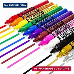 ARTISTRO 12 Oil-Based Permanent Paint Markers – Medium Tip Markers for Tire, Woo
