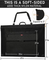 Durable 36×48 Art Portfolio Case – Lightweight with Versatile Carrying Options