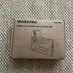 WORKPRO Electric Corded 4 in 1 Nail Gun Stapler w/3000PCS Staples and Nails NEW