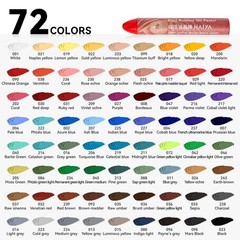 Oil Pastels Set – 72 Vibrant Colors, Ultra-Soft and Creamy Texture, Easy to B…