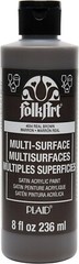 High-Quality 8 oz Multi-Surface Real Brown Paint – Water-Based, Non-Toxic