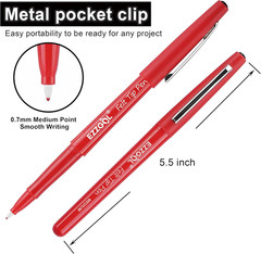 Red Felt Tip Pens, 30 Pack, 0.7Mm Premium Medium Fine Point, Felt Tip Markers…