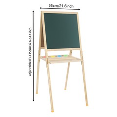 Wood Color Floor Standing Art Easel Easel for Kids Adjustable Standing Art Easel