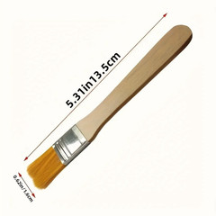 10pcs Nylon Bristle Paint Brush Set Wooden Handle Art Cleaning Tools – NEW