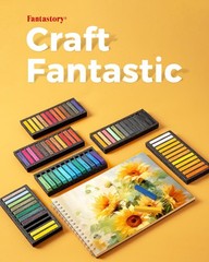 Fantastory Long Soft Chalk Pastels Set, 72 1 Count (Pack of 72), 72