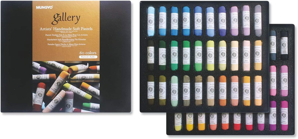 Mungyo MPHM-60P Gallery Artists’ Handmade Soft Pastels Portrait Shades – 60 Arti