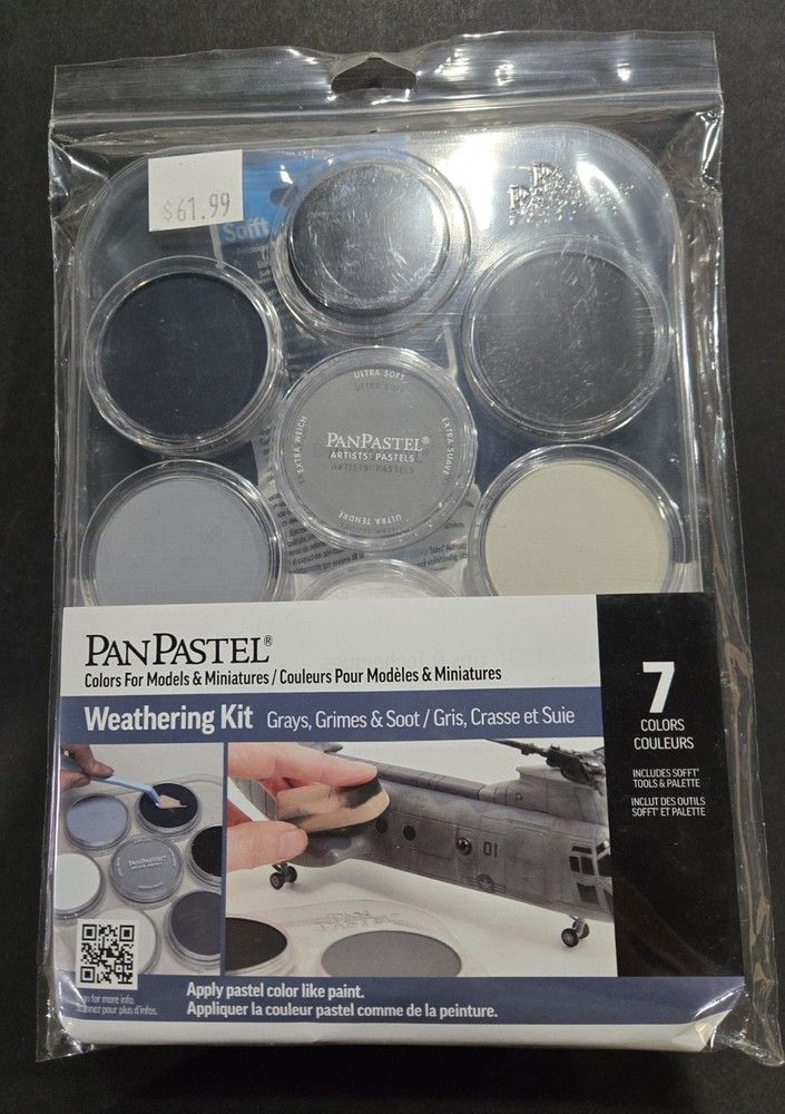 Panpastel Weathering Greys Grime Soot Soft Pastels Kit Of 7 Professional Colors
