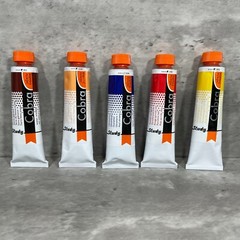 5 Royal Talens Cobra Study Water Mixable Oil Colour Paint 40 ml Tubes NEW Winsor