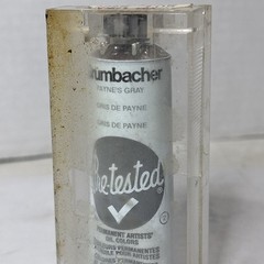 Grumbacher Payne’s Gray Pre-Tested Artists Oil Paint 37 ml vintage full new tube