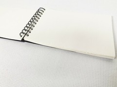 Sketchbook 9×6 Inch Wire Bound Handmade 56 Sheets Off White Paper