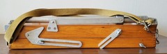 Vintage large easel Wooden artist palette Painter Painting oil Plein air Travel