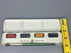 Vintage Pelikan Watercolor Paint Box 4 Colors Favor, Ruhl & Co Made in Germany