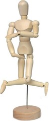 Elegant 4.5″ Wooden Art Mannequin – Ideal for Learning Human Figure Drawing
