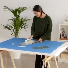 Cutting Mat 36 x 48 Inch Self Healing 5 Ply Blue A0BLI Elan Extra Large