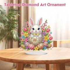 Easter Bunny Diamond Art Tabletop Kit 19.5 x 15 cm DIY Decor