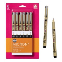 Pigma Micron Fineliner Pens Archival Black Ink Pens Pens for Writing, Drawi…