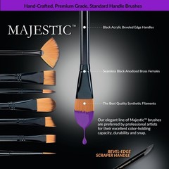 Royal & Langnickel Majestic Detail Artist 5/0, 10/0, 20/0, 3/0, 0, Black